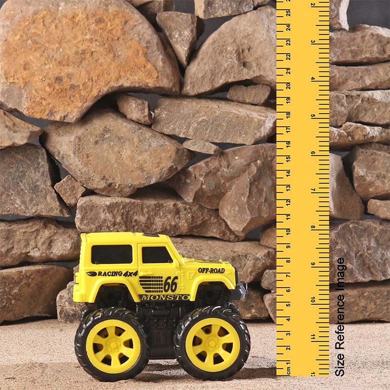 Monsto Friction Monster Truck - Yellow toy for Kids_003