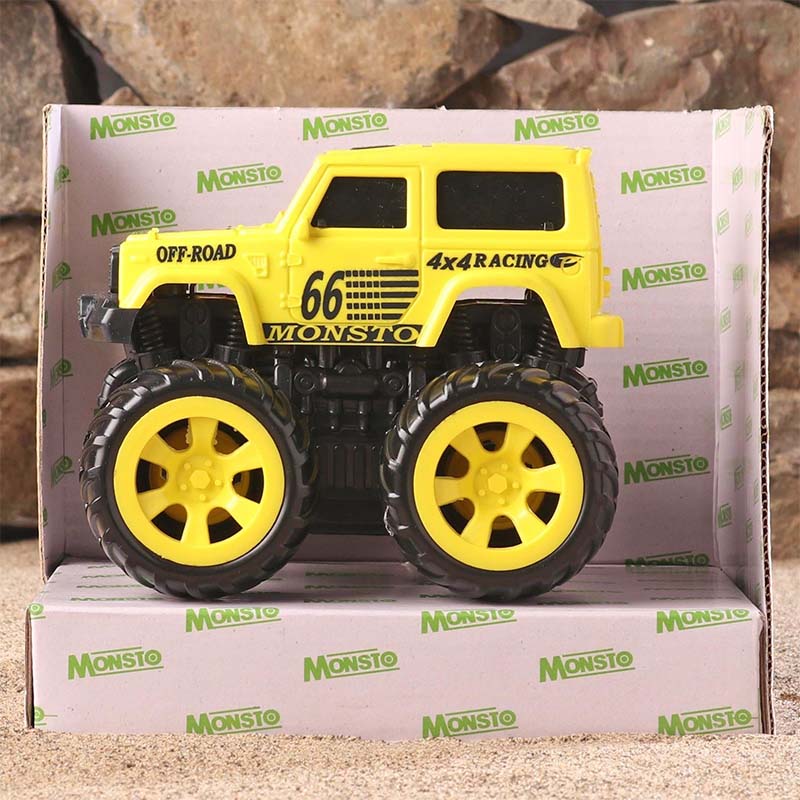 Monsto Friction Monster Truck - Yellow toy for Kids_007