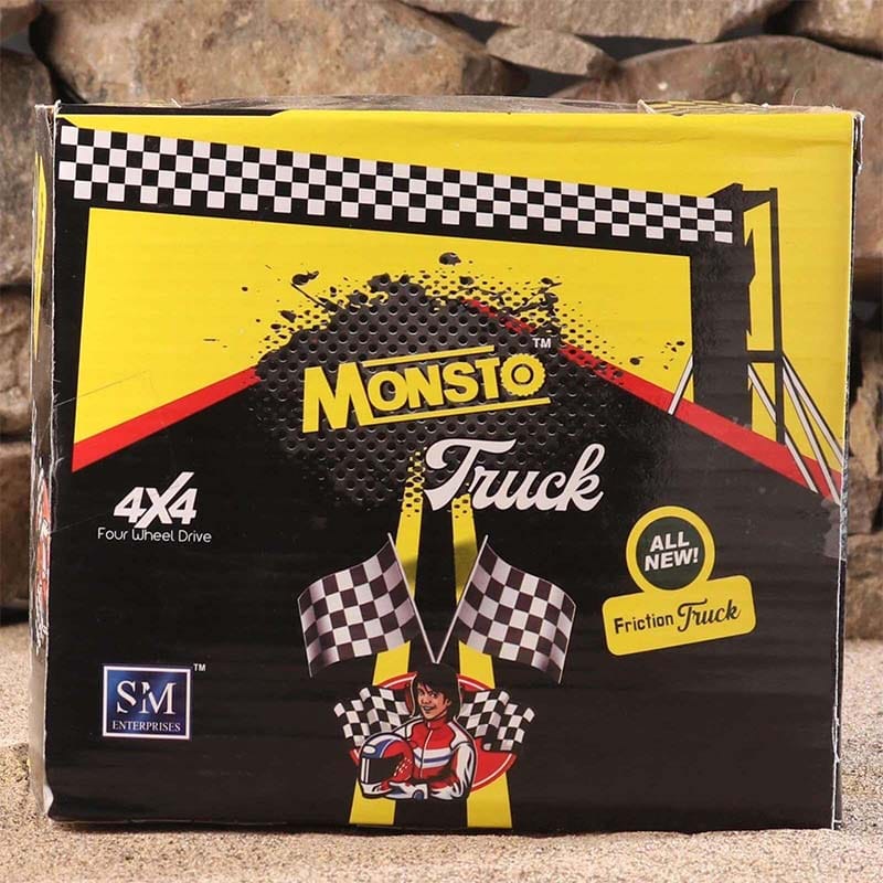 Monsto Friction Monster Truck - Yellow toy for Kids_011