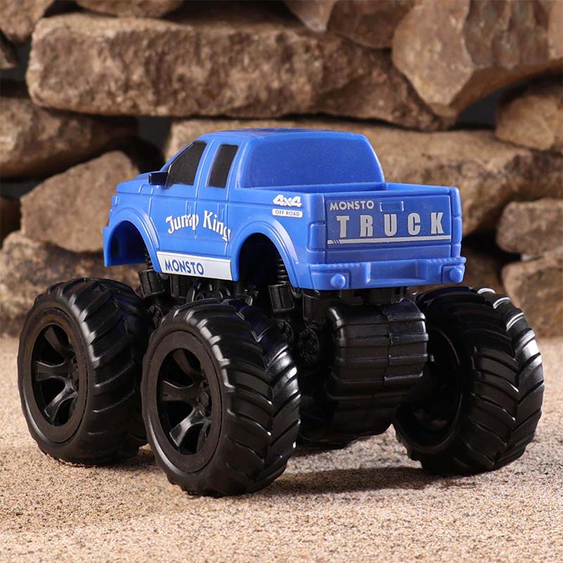 Monsto Friction Powered Monster Toy Truck Blue toy for Kids_004