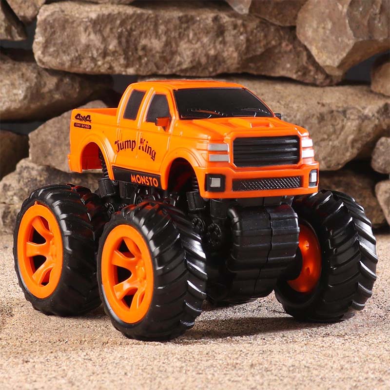 Monsto Friction Powered Monster Toy Truck Orange toy for Kids_007