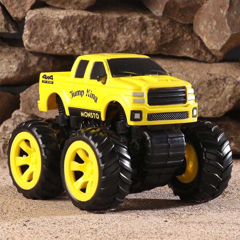 Monsto Friction Powered Monster Toy Truck Yellow toy for Kids_002