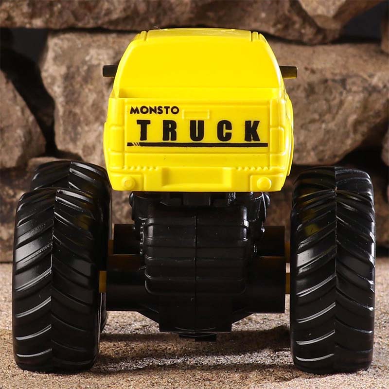 Monsto Friction Powered Monster Toy Truck Yellow toy for Kids_007