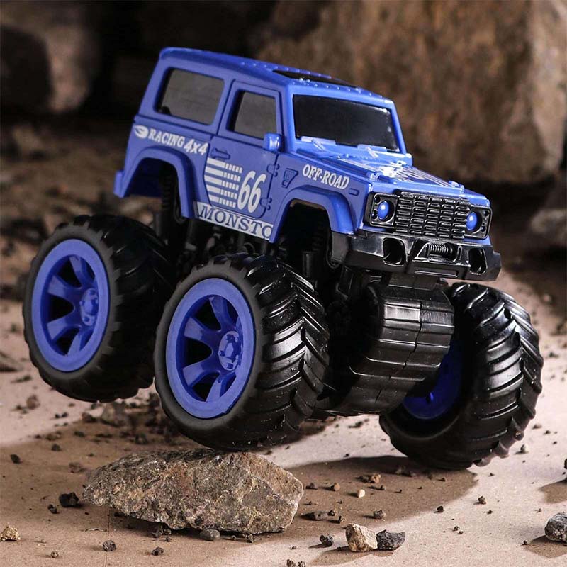 Monsto Friction Powered Monster Truck Toy - Blue toy for Kids_001