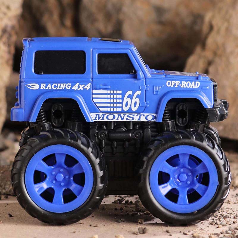 Monsto Friction Powered Monster Truck Toy - Blue toy for Kids_004