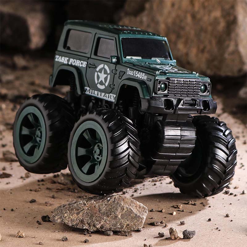 Monsto Friction Powered Monster Truck Toy - Green toy for Kids_001