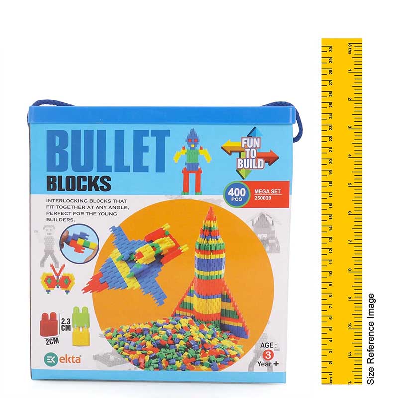 Ekta Bullet Blocks Mega Set Game - 400 Pieces_003
