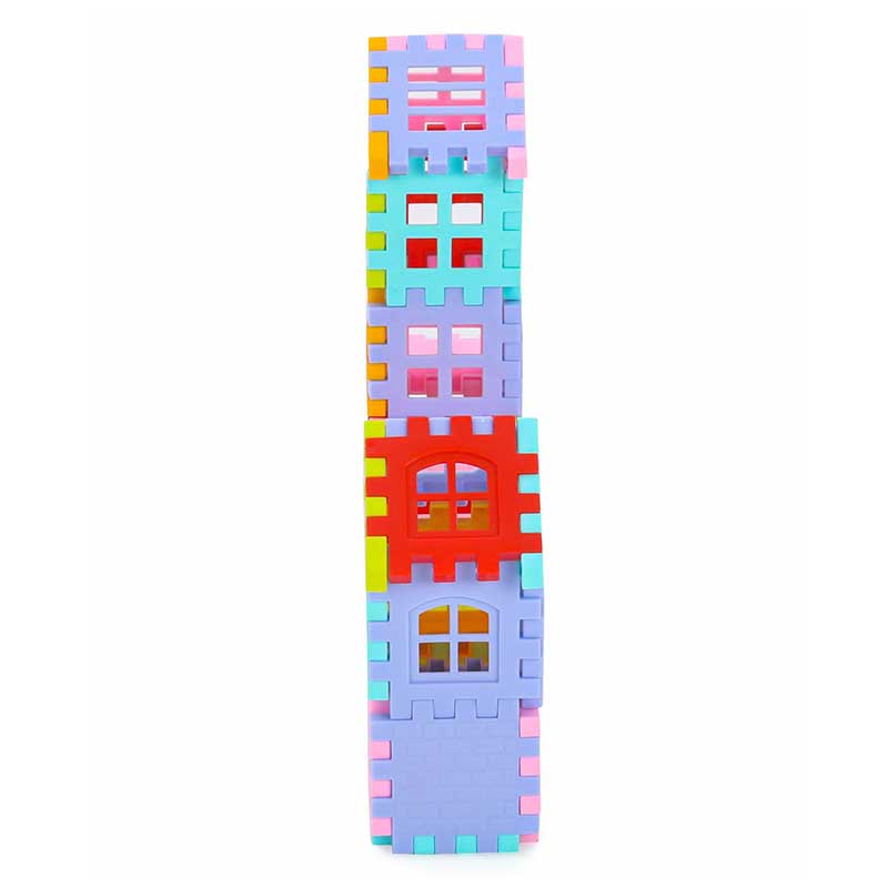 Ekta House Building Blocks Set 3 Multicolor - 96 Pieces_004