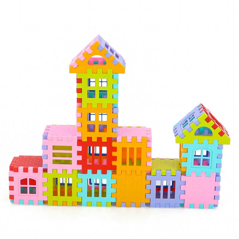 Ekta House Building Blocks Set 3 Multicolor - 96 Pieces_006