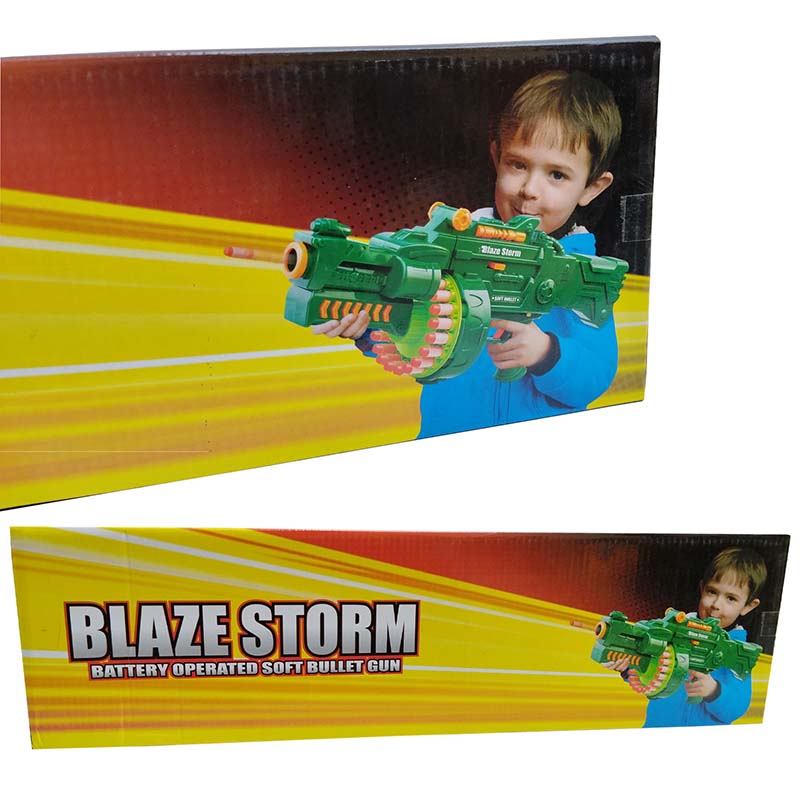 BLAZE STORM Battery Operated Soft Bulet Gun Comes With 40 Soft Bullets 0001