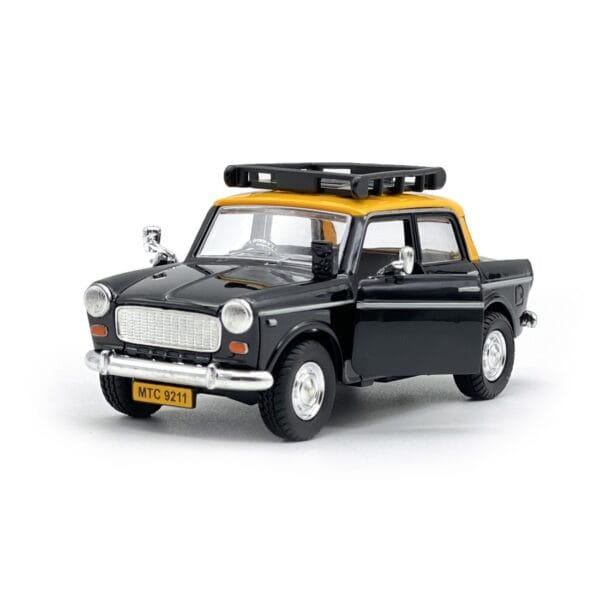 Mumbai Taxi Queen 70s Fiat Toy Car Centy Pull Back Die Cast Model
